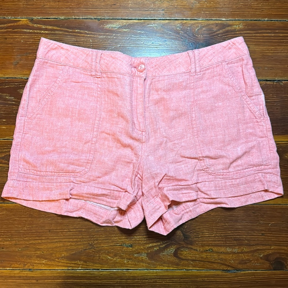 Linen blend shorts